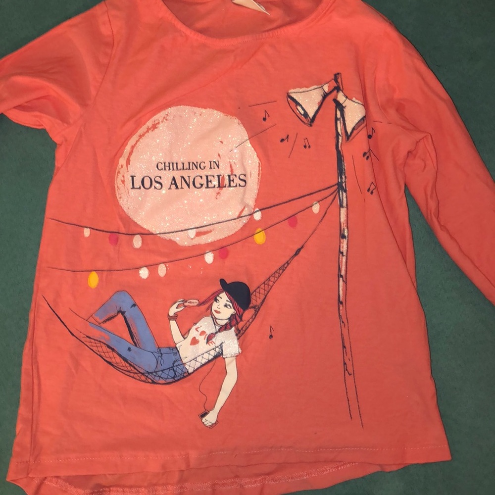 Peach girls shirt from Zara